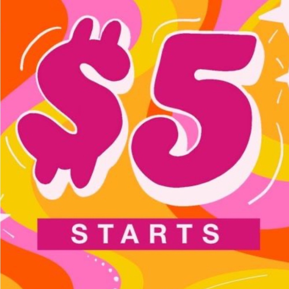 Vibrant Pink and Orange Graphic Art